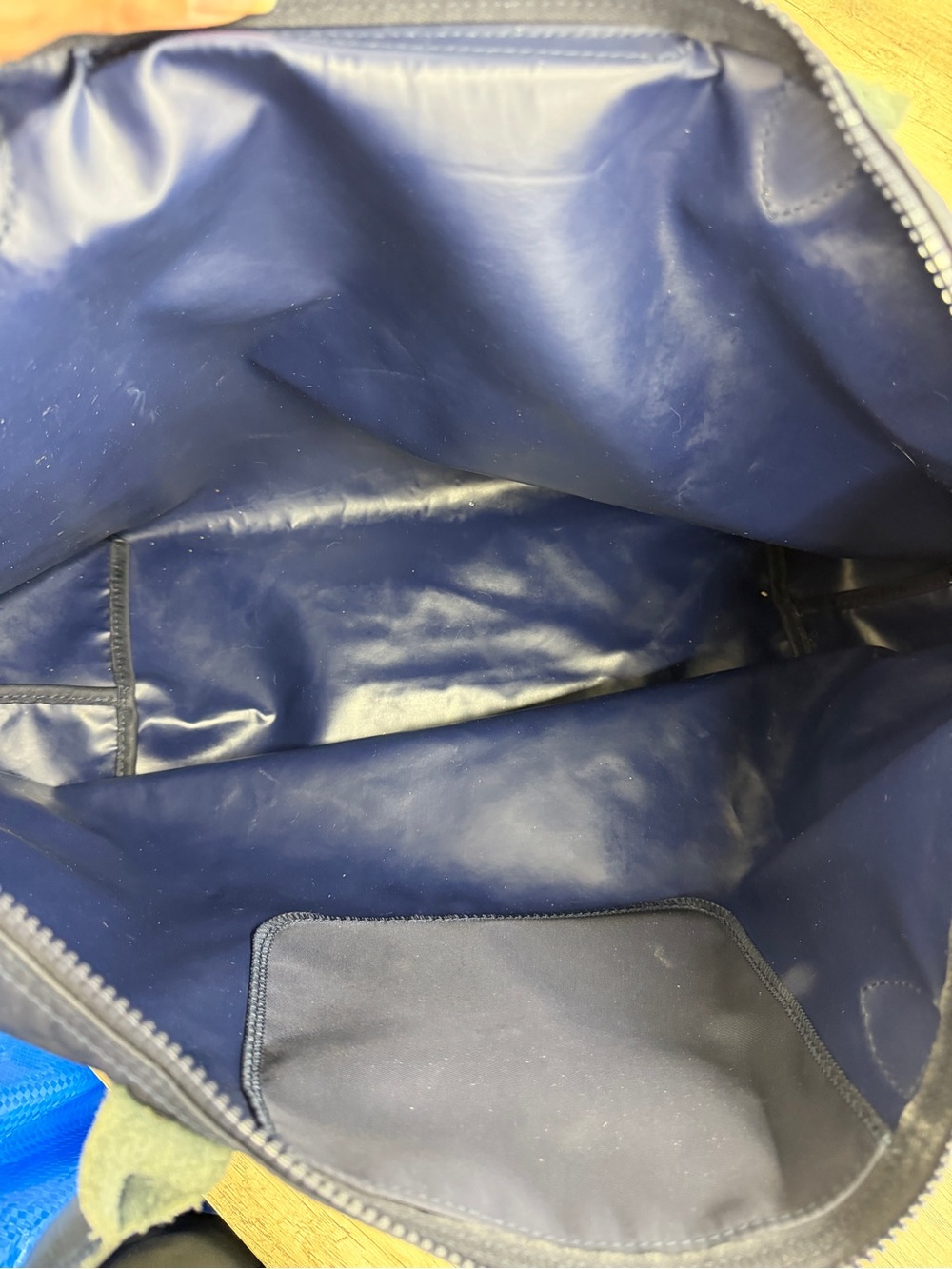 Longchamp Bag Navy Tote large - Picture 11 of 13